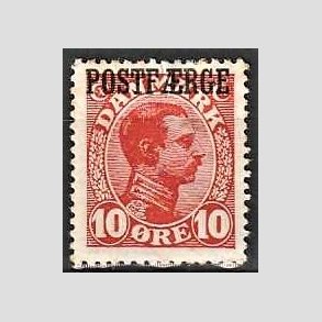 FRIMRKER DANMARK | 1919-20 - AFA 1 - 10 re rd Postfrge - Ubrugt