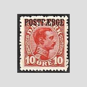 FRIMRKER DANMARK | 1919-20 - AFA 1 - 10 re rd Postfrge - Ubrugt