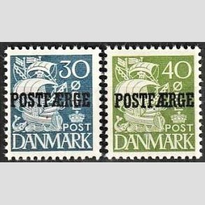 FRIMRKER DANMARK | 1940 - AFA 24,25 Type II - 30 re bl, 40 re grn POSTFRGE - Postfrisk