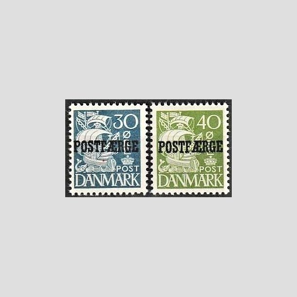 FRIMRKER DANMARK | 1940 - AFA 24,25 Type II - 30 re bl, 40 re grn POSTFRGE - Postfrisk