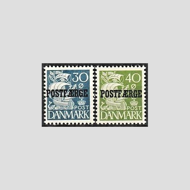 FRIMRKER DANMARK | 1940 - AFA 24,25 Type II - 30 re bl, 40 re grn POSTFRGE - Postfrisk