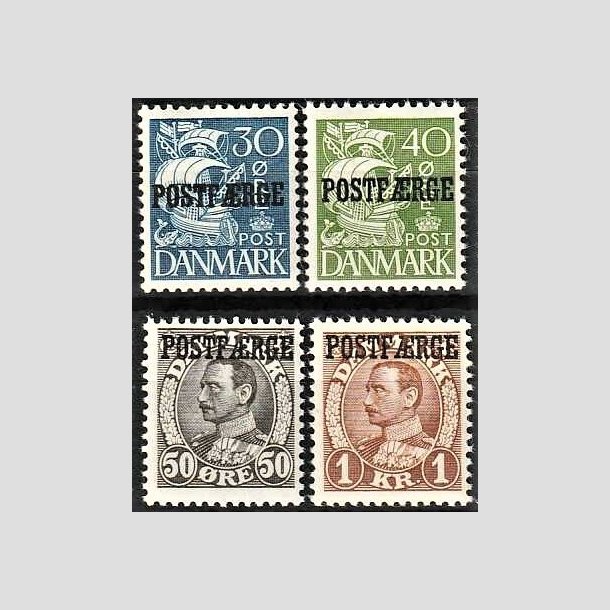 FRIMRKER DANMARK | 1936-39 - AFA 17,18,19,20 - 30 re til 1 Kr. POSTFRGE - Postfrisk