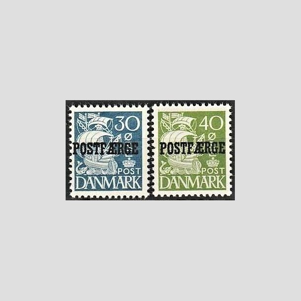 FRIMRKER DANMARK | 1940 - AFA 24,25 Type II - 30 re bl, 40 re grn POSTFRGE - Postfrisk