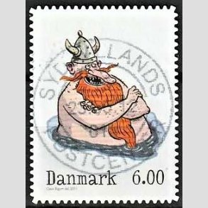 FRIM�RKER DANMARK | 2011 - AFA 1682 - Vintereventyr - 6,00 Kr. flerfarvet - Pragt Stemplet