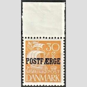 FRIMRKER DANMARK | 1927 - AFA 11 - 30 re brungul POSTFRGE - Postfrisk