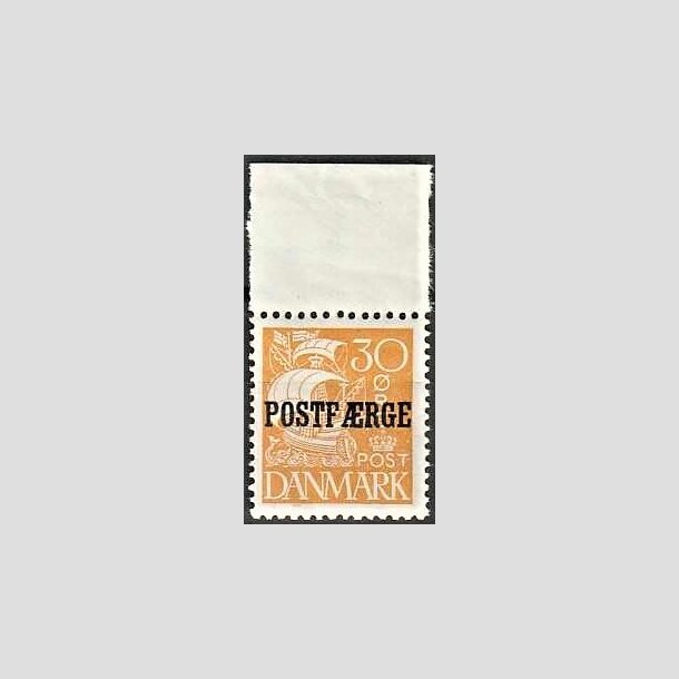 FRIMRKER DANMARK | 1927 - AFA 11 - 30 re brungul POSTFRGE - Postfrisk