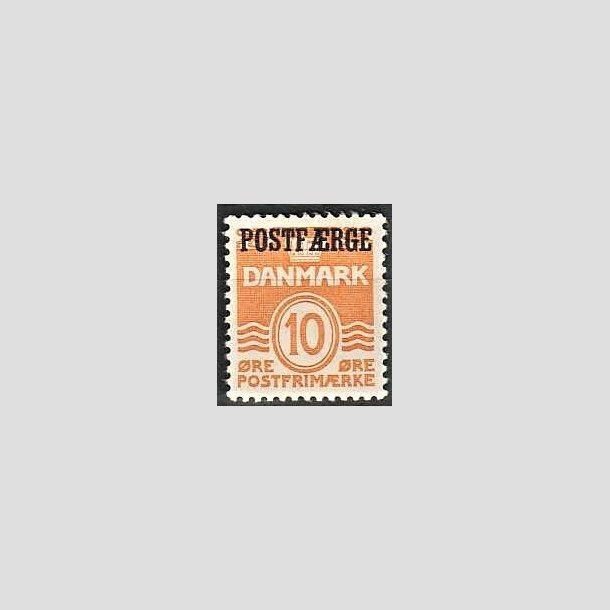 FRIMRKER DANMARK | 1936-39 - AFA 15 - 10 re orange POSTFRGE - Ubrugt