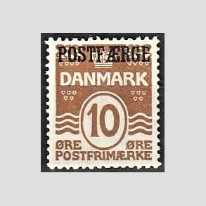 FRIMRKER DANMARK | 1930 - AFA 12 - 10 re brun POSTFRGE - Ubrugt