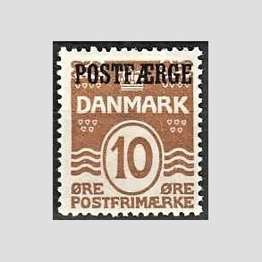 FRIMRKER DANMARK | 1930 - AFA 12 - 10 re brun POSTFRGE - Ubrugt