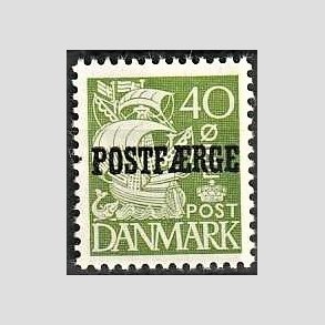 FRIMRKER DANMARK | 1940 - AFA 25 Type II - 40 re grn POSTFRGE - Postfrisk