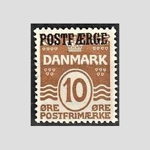 FRIMRKER DANMARK | 1930 - AFA 12 - 10 re brun POSTFRGE - Ubrugt