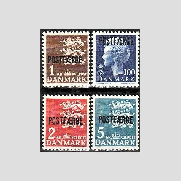 FRIMRKER DANMARK | 1967-75 - AFA 47,48,49,50 - 1 til 5 Kr. POSTFRGE - Postfrisk