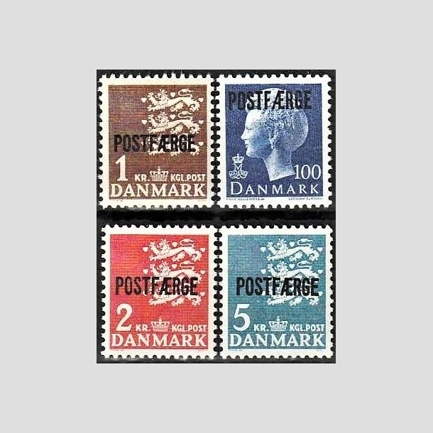 FRIMRKER DANMARK | 1967-75 - AFA 47,48,49,50 - 1 til 5 Kr. POSTFRGE - Postfrisk