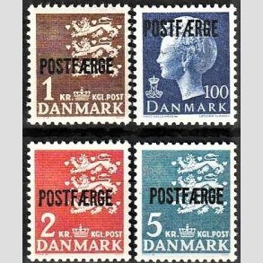 FRIMRKER DANMARK | 1967-75 - AFA 47,48,49,50 - 1 til 5 Kr. POSTFRGE - Postfrisk