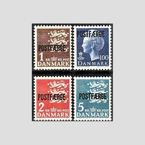 FRIMRKER DANMARK | 1967-75 - AFA 47,48,49,50 - 1 til 5 Kr. POSTFRGE - Postfrisk