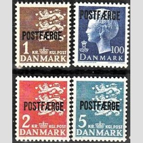 FRIMRKER DANMARK | 1967-75 - AFA 47,48,49,50 - 1 til 5 Kr. POSTFRGE - Postfrisk