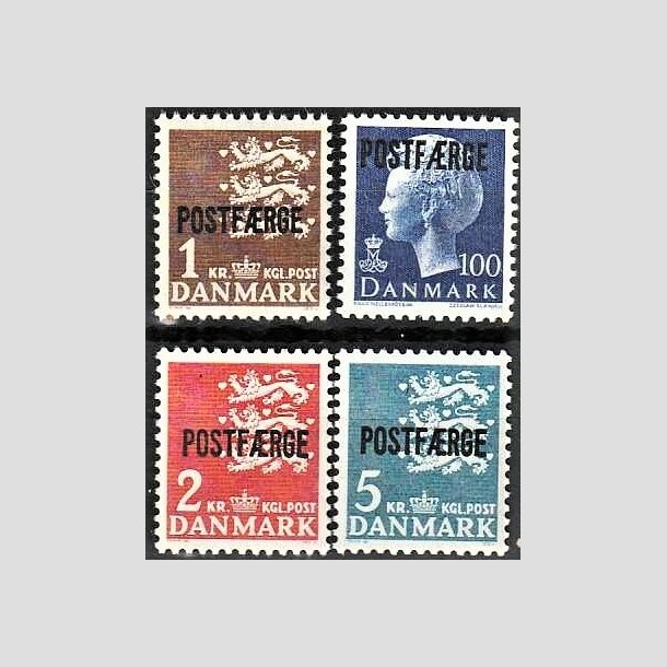 FRIMRKER DANMARK | 1967-75 - AFA 47,48,49,50 - 1 til 5 Kr. POSTFRGE - Postfrisk