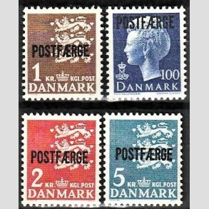 FRIMRKER DANMARK | 1967-75 - AFA 47,48,49,50 - 1 til 5 Kr. POSTFRGE - Postfrisk