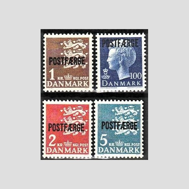 FRIMRKER DANMARK | 1967-75 - AFA 47,48,49,50 - 1 til 5 Kr. POSTFRGE - Postfrisk