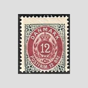 FRIM�RKER DANMARK | 1895 - AFA 26By - 12 �re gr�/r�dlilla - Postfrisk