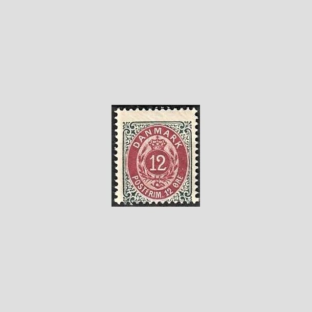 FRIMRKER DANMARK | 1895 - AFA 26By - 12 re gr/rdlilla - Postfrisk