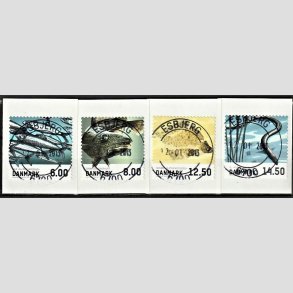 FRIM�RKER DANMARK | 2013 - AFA 1726-1729 - Fisk - 6,00-14,50 Kr. i komplet s�t - Pragt Stemplet