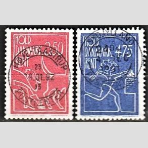 FRIM�RKER DANMARK | 1991 - AFA 1003,1004 - Hold Danmark rent - 3,50 + 4,75 Kr. - Lux Stemplet