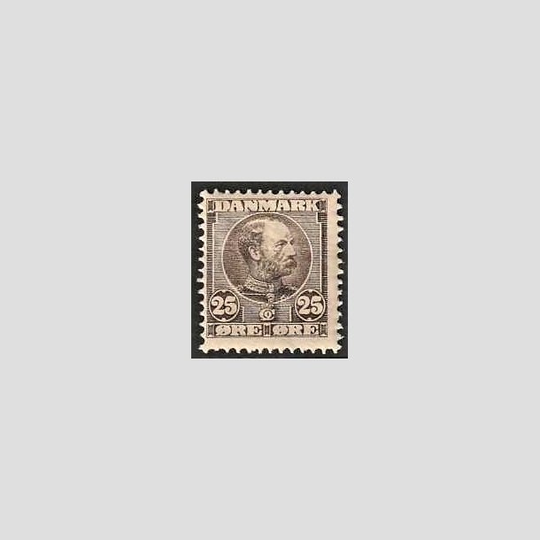 FRIMRKER DANMARK | 1904-05 - AFA 49 - Chr. IX 25 re grbrun - Postfrisk