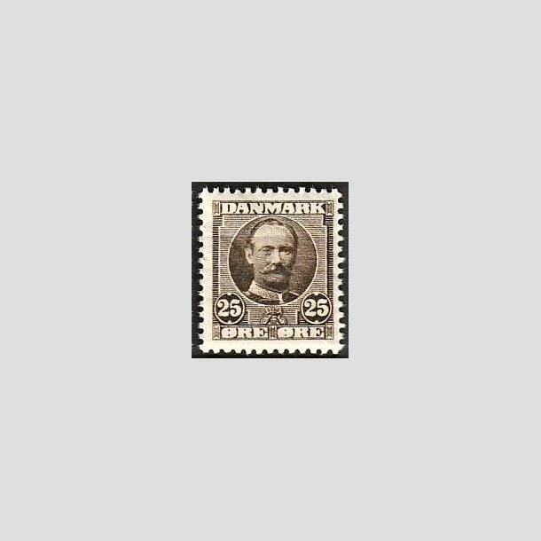FRIMRKER DANMARK | 1907 - AFA 57 - Frederik VIII 25 re sepiabrun - Postfrisk