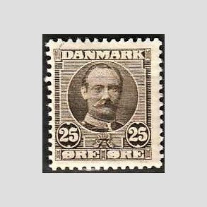 FRIM�RKER DANMARK | 1907 - AFA 57 - Frederik VIII 25 �re sepiabrun - Postfrisk