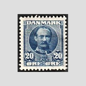 FRIM�RKER DANMARK | 1907 - AFA 56a - Frederik VIII 20 �re ultramarin - Postfrisk