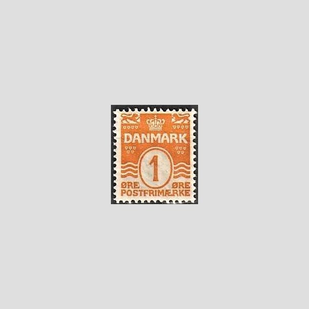 FRIMRKER DANMARK | 1905-06 - AFA 42 - Blgelinie 1 re orange - Postfrisk