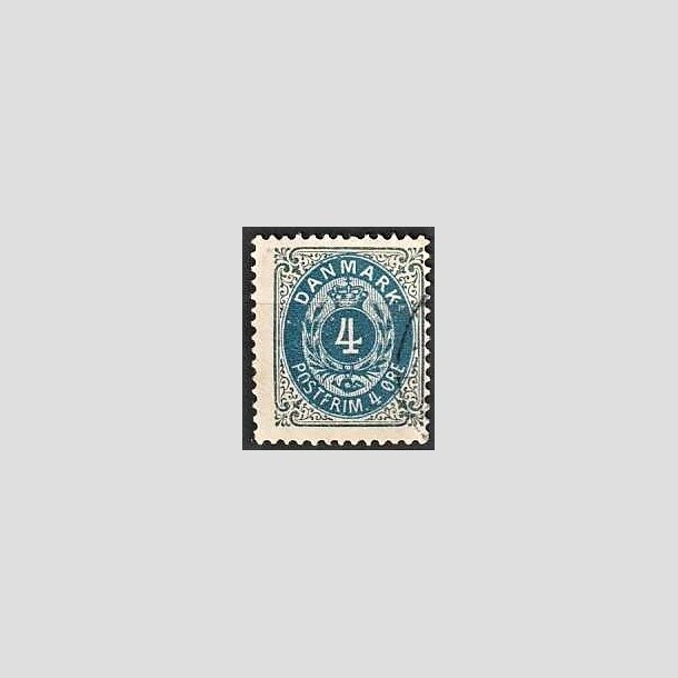 FRIMRKER DANMARK | 1902 - AFA 23C - 4 re gr/bl - Stemplet