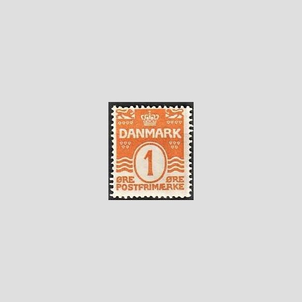 FRIMRKER DANMARK | 1905-06 - AFA 42 - Blgelinie 1 re orange - Postfrisk
