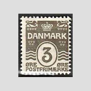 FRIM�RKER DANMARK | 1905-06 - AFA 44 - B�lgelinie 3 �re gr� - Postfrisk