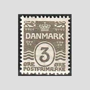 FRIM�RKER DANMARK | 1905-06 - AFA 44 - B�lgelinie 3 �re gr� - Postfrisk