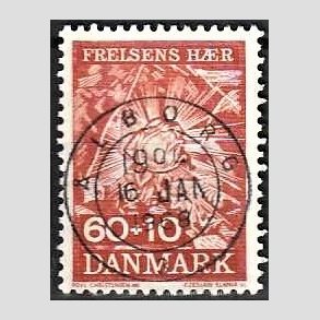 FRIMRKER DANMARK | 1967 - AFA 467 - Frelsens Hr - 60 + 10 re brunrd - Pragt Stemplet lborg