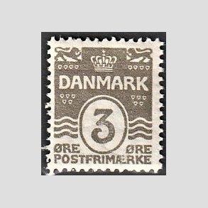 FRIM�RKER DANMARK | 1905-06 - AFA 44 - B�lgelinie 3 �re gr� - Postfrisk