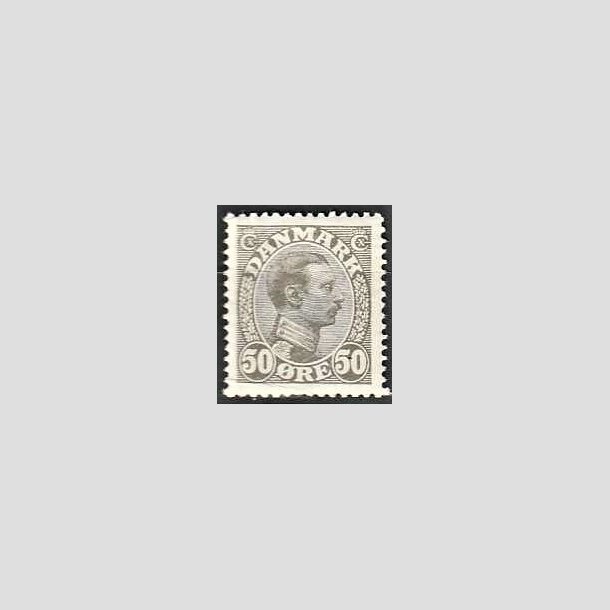 FRIMRKER DANMARK | 1921-22 - AFA 129a - Chr. X 50 re gr - Postfrisk