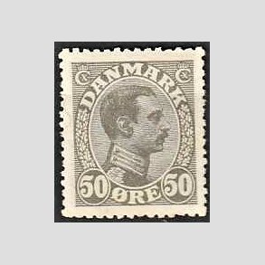FRIMRKER DANMARK | 1921-22 - AFA 129a - Chr. X 50 re gr - Postfrisk