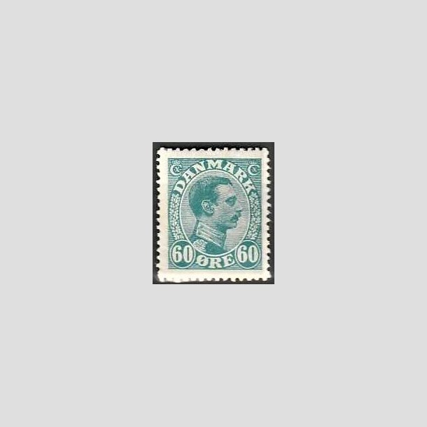 FRIMRKER DANMARK | 1921-22 - AFA 130 - Chr. X 60 re blgrn - Postfrisk