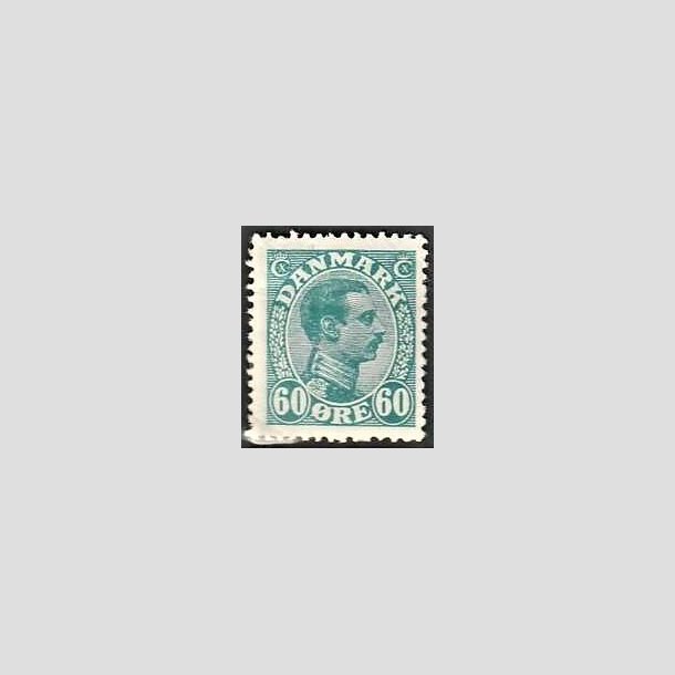 FRIMRKER DANMARK | 1921-22 - AFA 130 - Chr. X 60 re blgrn - Postfrisk