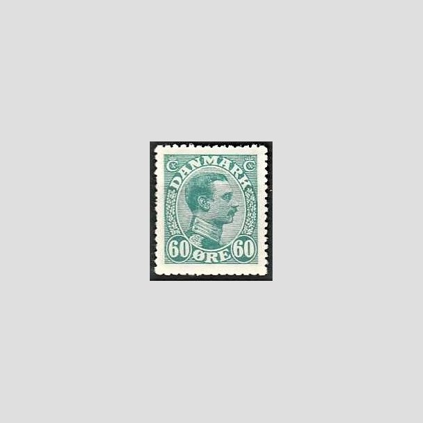 FRIMRKER DANMARK | 1921-22 - AFA 130 - Chr. X 60 re blgrn - Postfrisk