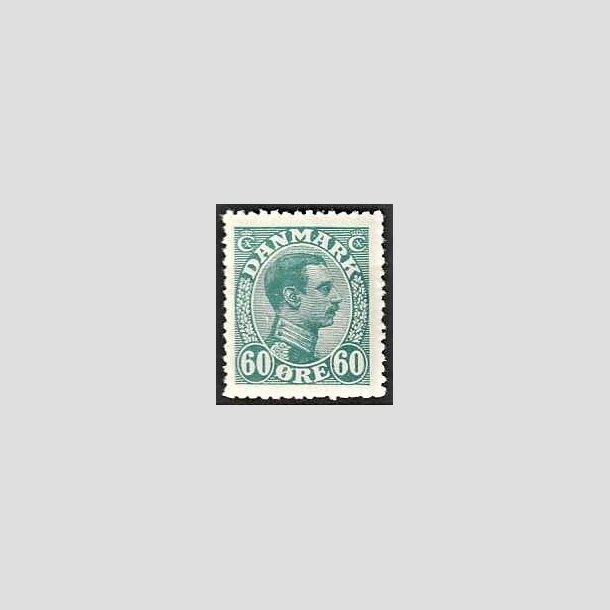 FRIMRKER DANMARK | 1921-22 - AFA 130 - Chr. X 60 re blgrn - Postfrisk