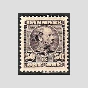 FRIMRKER DANMARK | 1904-05 - AFA 50 - Chr. IX 50 re lilla - Ubrugt
