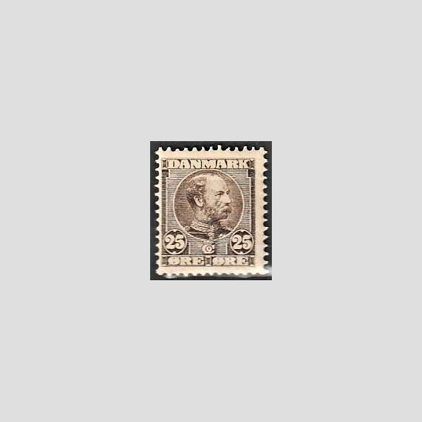 FRIMRKER DANMARK | 1904-05 - AFA 49 - Chr. IX 25 re sepiabrun - Ubrugt