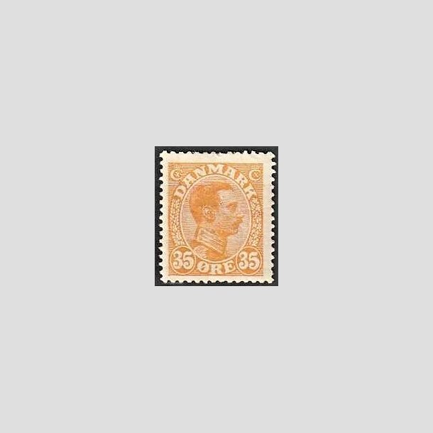 FRIMRKER DANMARK | 1913 - AFA 73 - Chr. X 35 re orange - Ubrugt