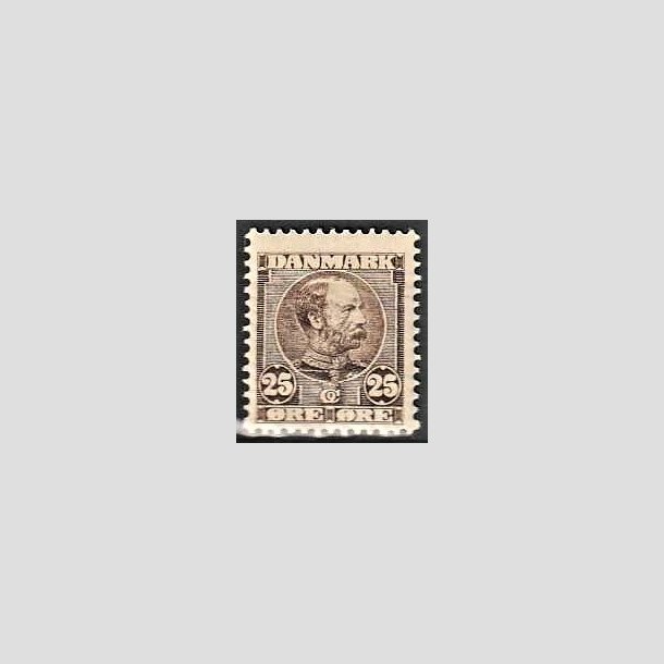 FRIMRKER DANMARK | 1904-05 - AFA 49 - Chr. IX 25 re sepiabrun - Ubrugt