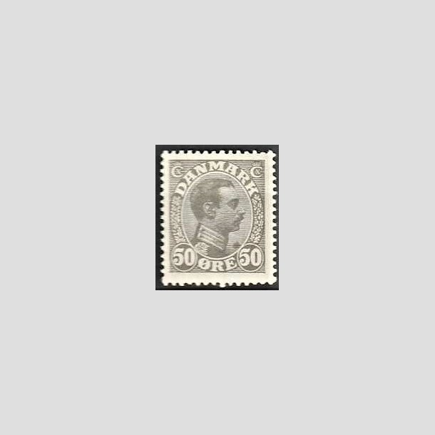 FRIMRKER DANMARK | 1921-22 - AFA 129a - Chr. X 50 re gr - Postfrisk
