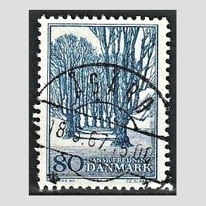 FRIM�RKER DANMARK | 1966 - AFA 446 - Holte All� - 80 �re bl� - Lux Stemplet �g�rd